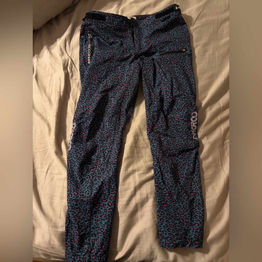Dharco Blue and Pink Cheetah Mountain Bike Pants